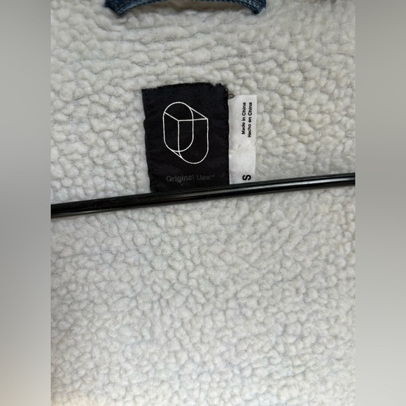 MEN Original Use Blue Denim Jacket with Sherpa Lining - Picture 7 of 15